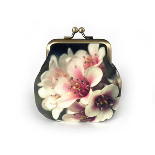 Handmade Velvet Bergenia Kisslock Coin Purse