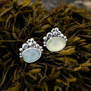Aquamarine Seafoam Silver Ring