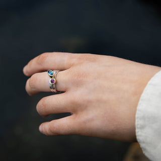 White Sapphire Esme Gemstone Storybook Ring