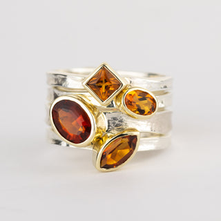 Beth - Oval Madeira Citrine Storybook Ring