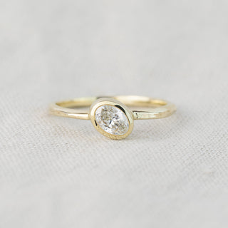 Bethan - Oval Diamond Gold Storybook Ring