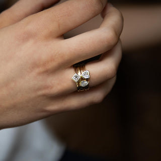 Alicia - Pear Ethical Diamond Gold Storybook Ring