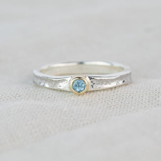 Tess - Aquamarine March Birthstone Ring
