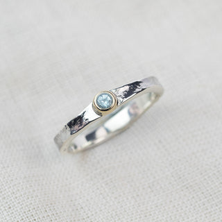 Tess - Aquamarine March Birthstone Ring