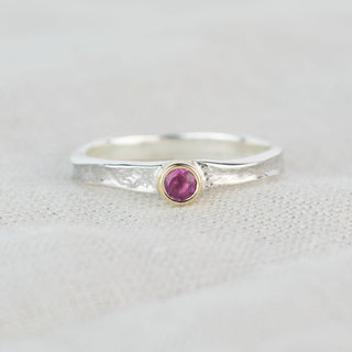 Tess - Pink Tourmaline October Birthstone Ring