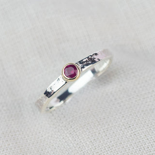 Tess - Ruby July Birthstone Ring