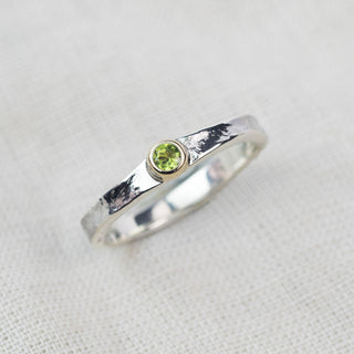 Tess - Peridot August Birthstone Ring