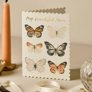 Butterfly 'My Beautiful Mum' Greetings Card