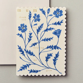 Flora 'Mum thank you for helping me grow' Card
