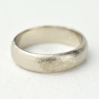 6mm Heavy Solid Gold D-Shaped Wedding Band