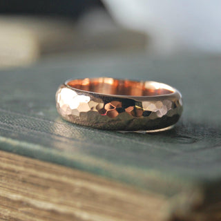 6mm Heavy Solid Gold D-Shaped Wedding Band