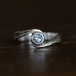 Whirlpool Aquamarine Ring