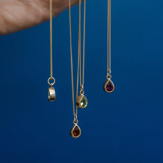 Gold Teardrop Alice Pendant