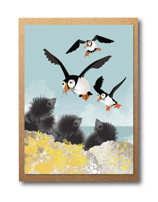 Puffins and Pufflings Card