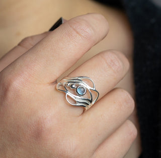 Wide Ripple To Roar Ring