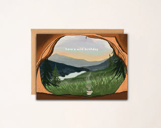 Wild Camping Birthday Card