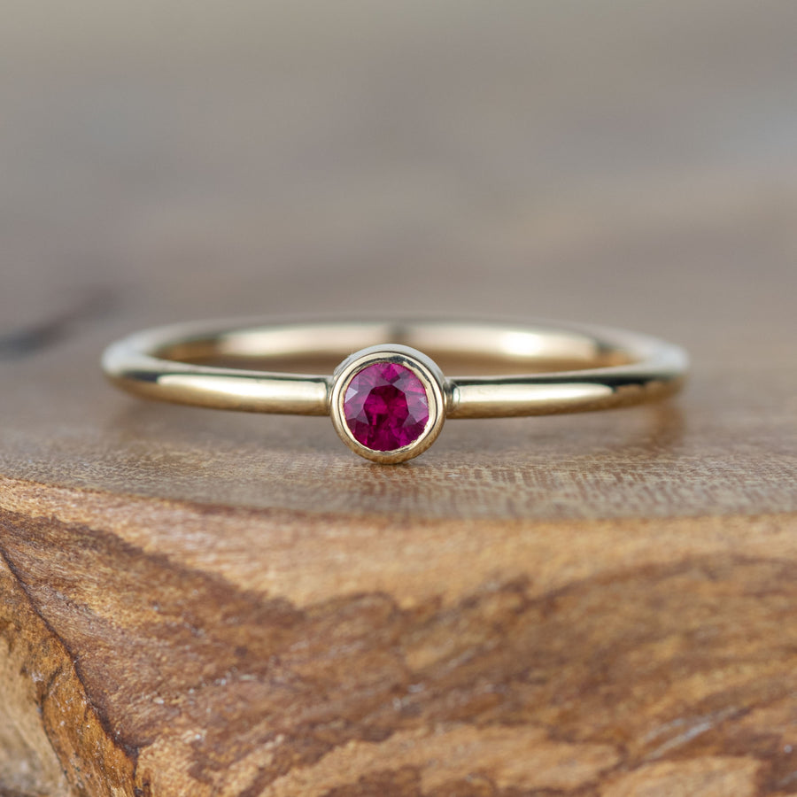 Create Your Own -  Andromeda 3mm Gemstone Stacker Ring
