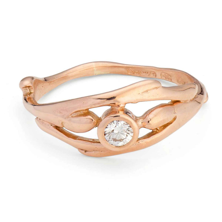 Entwined Gold Diamond Ring