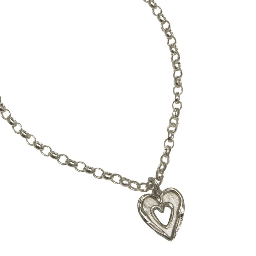 Silver Double Heart Bracelet