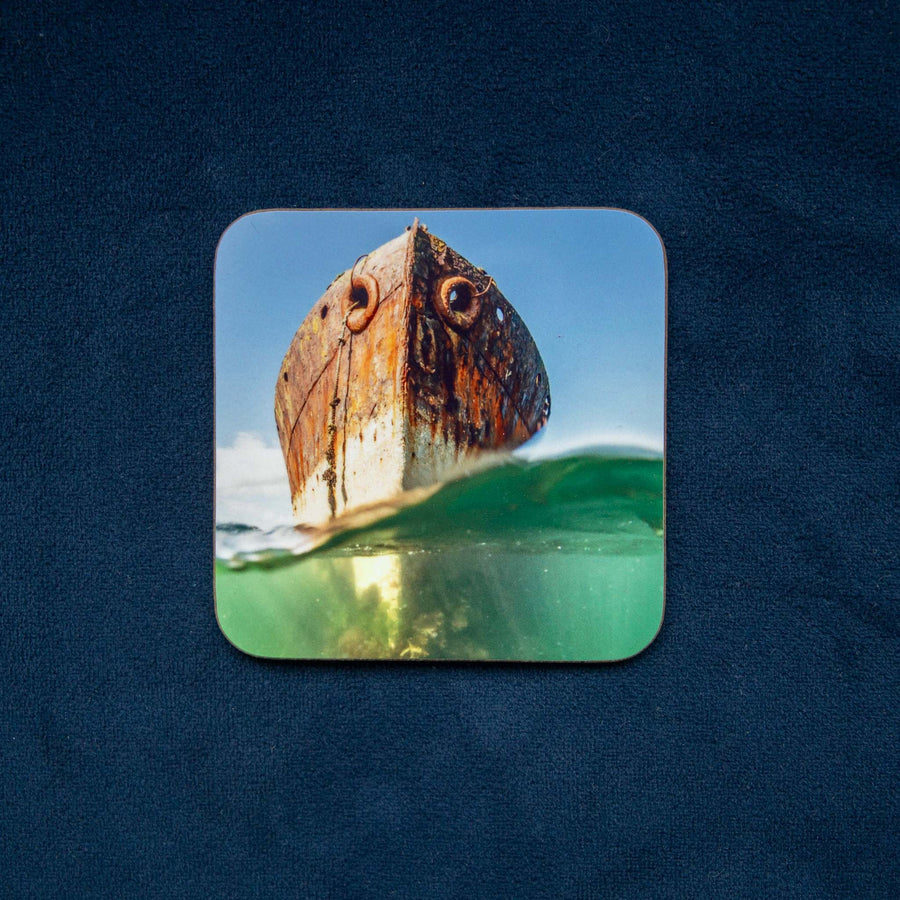 Juniata Shipwreck - Orkney Underwater Drinks Coaster
