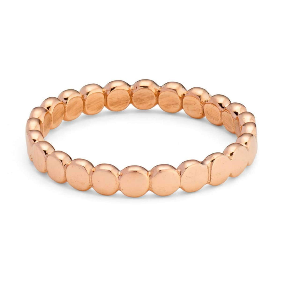 Solid Rose Gold Pebble Ring