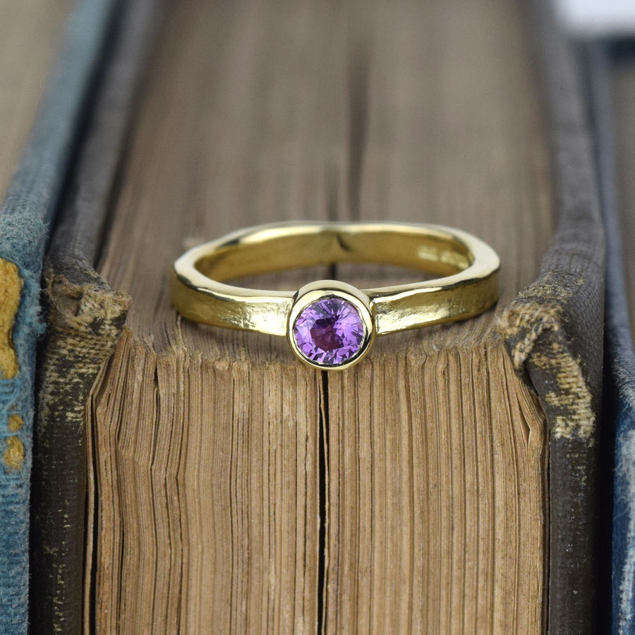 Pink Sapphire Esme Gold Storybook Ring