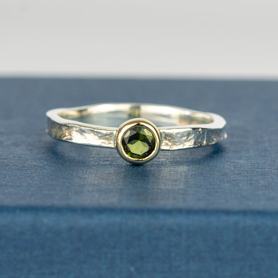 Sample - Green Tourmaline Esme Gemstone Storybook Ring - Size R