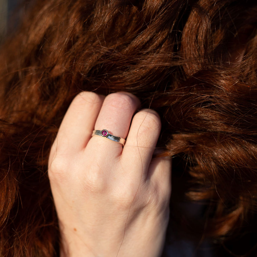 Heidi - 3.5mm Ruby Storybook Ring