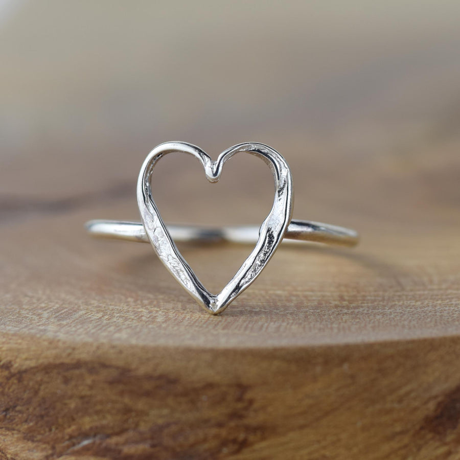 Small Open Heart Ring – Alison Moore Designs