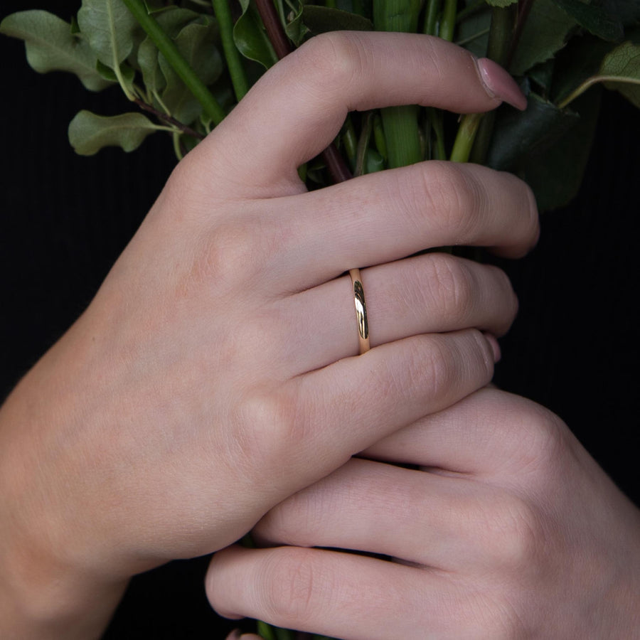 Narrow Gold Wedding Ring