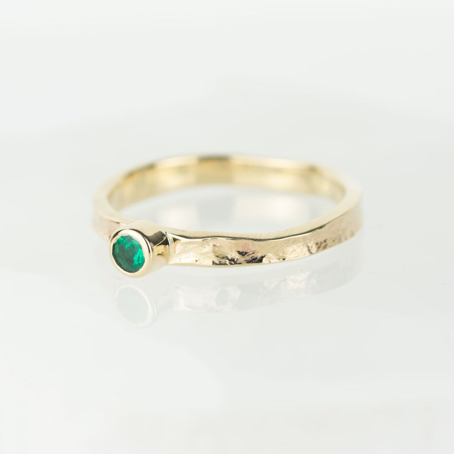 Tess - Emerald Gold Storybook Ring