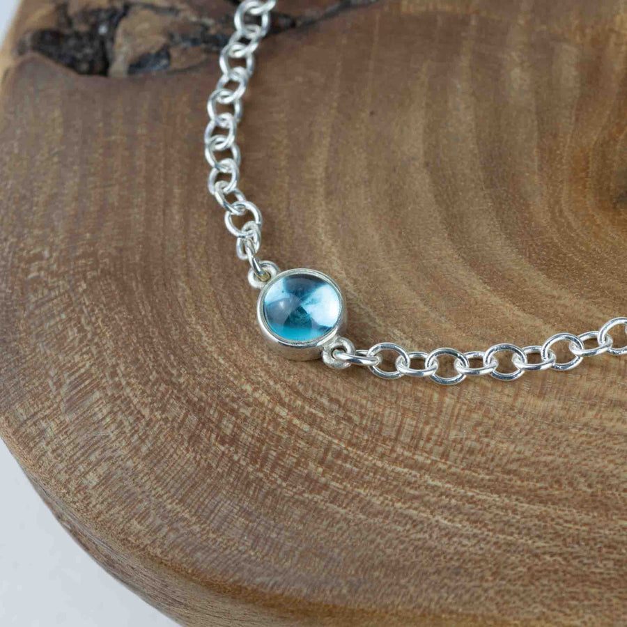 Swiss Blue Gemstone Bracelet